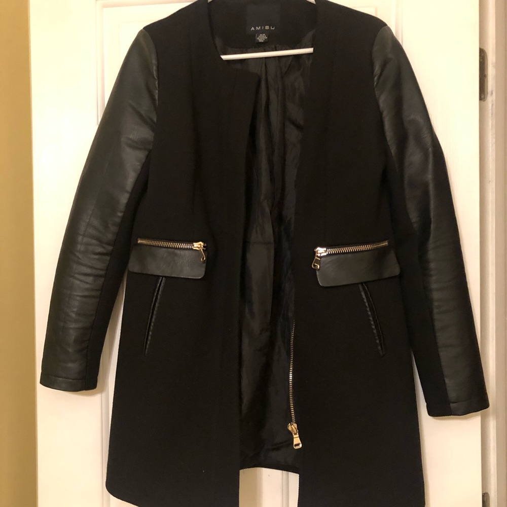 Sleeved Leather jacket
